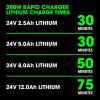 imageFLEX 24V 60Ah Stacked LithiumIon Battery  FX0331160Ah StackedLithium Starter Kit