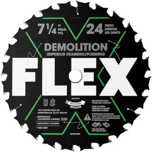 imageFLEX 714inch 24T Demolition Superior FramingForming Wood Circular Saw Blade  FA201003