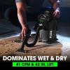 imageFLEX 24V Brushless 16 Gallon WetDry Tool Only Vacuum Cleaner GreyWetDry Vac  Tool Only