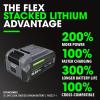 imageFLEX 24V Brushless Cordless 12Inch 1150 FtLbs High Torque Impact Wrench Kit with 50Ah Lithium Battery and 160W Fast Charger  FX14711C750 FtLbs
