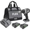 imageFLEX 24V Brushless Cordless 12Inch 1400 InLbs Torque 2Speed Drill Driver Turbo Mode Kit with 25Ah 50Ah Lithium Batteries and 160W Fast Charger  FX1171T2B750 InLbs
