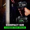 imageFLEX 24V Brushless Cordless 12Inch 1400 InLbs Torque 2Speed Drill Driver Turbo Mode Kit with 25Ah 50Ah Lithium Batteries and 160W Fast Charger  FX1171T2B750 InLbs