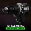 imageFLEX 24V Brushless Cordless 12Inch 1400 InLbs Torque 2Speed Drill Driver Turbo Mode Kit with 25Ah 50Ah Lithium Batteries and 160W Fast Charger  FX1171T2B750 InLbs