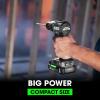 imageFLEX 24V Brushless Cordless 12Inch 650 InLbs Torque 2Speed Compact Hammer Drill Kit with 25Ah Lithium Battery and 160W Fast Charger  FX12311A650 InLbs