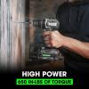 imageFLEX 24V Brushless Cordless 12Inch 650 InLbs Torque 2Speed Compact Hammer Drill Kit with 25Ah Lithium Battery and 160W Fast Charger  FX12311A650 InLbs