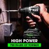 imageFLEX 24V Brushless Cordless 12Inch 650 InLbs Torque 2Speed Compact Hammer Drill Kit with 25Ah Lithium Battery and 160W Fast Charger  FX12311A750 InLbs
