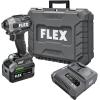imageFLEX 24V Brushless Cordless 14Inch Hex Compact Impact Driver SelfTapping Screw Mode Kit with 25Ah Lithium Battery and 160W Fast Charger  FX13311A2 500 Inlbs