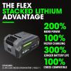 imageFLEX 24V Brushless Cordless 15 HP Trim Router Tool Battery and Charger Not Included  FX4221Zw35Ah Battery
