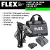 imageFLEX 24V Brushless Cordless 18 Gauge 58inch to 218inch Brad Nailer Kit with 25Ah Lithium Battery and 160W Fast Charger  FX43311A15Ga Angled Nailer Kit