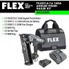 imageFLEX 24V Brushless Cordless 18 Gauge 58inch to 218inch Brad Nailer Kit with 25Ah Lithium Battery and 160W Fast Charger  FX43311A16Ga Angled Nailer Kit