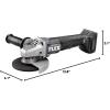 imageFLEX 24V Brushless Cordless 5Inch 10000 RPM Variable Speed Paddle Switch Angle Grinder Kit with 50Ah Lithium Battery and 160W Fast Charger  FX3171A1CPaddle Switch  Tool Only