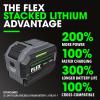 imageFLEX 24V Brushless Cordless 714Inch Rear Handle Circular Saw Tool Only Battery and Charger Not Included  FX2141RZ714