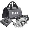 imageFLEX 24V Brushless Cordless 714Inch Rear Handle Circular Saw Tool Only Battery and Charger Not Included  FX2141RZ714