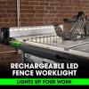 imageFLEX 24V Brushless Cordless 814Inch Table Saw Kit with 60Ah Stacked Lithium Battery and 280W Rapid Charger  FX72111H10Inch and 100Ah Battery