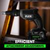 imageFLEX 24V Brushless Cordless Drywall Screw Gun Kit with 2 25Ah Lithium Batteries and 160W Fast Chargers  FX16112AA