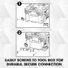 imageFLEX STACK PACK Storage System Side Tool Rack Rail 2 Pack  FS16042