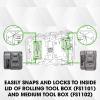 imageFLEX Stack Pack Storage System Adjustable Charger Mounts 2 Pack  FS16062