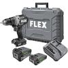 imageFLEX 24V Brushless Cordless 12Inch 1400 InLbs Torque 2Speed Drill Driver Turbo Mode Kit with 25Ah 50Ah Lithium Batteries and 160W Fast Charger  FX1171T2B1 400 InLbs