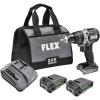 imageFLEX 24V Brushless Cordless 12Inch 650 InLbs Torque 2Speed Compact Hammer Drill Kit with 25Ah Lithium Battery and 160W Fast Charger  FX12311A750 InLbs