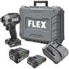 imageFLEX 24V Brushless Cordless 14Inch Hex Compact Impact Driver SelfTapping Screw Mode Kit with 25Ah Lithium Battery and 160W Fast Charger  FX13311A2 500 Inlbs