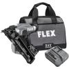 imageFLEX 24V Brushless Cordless 18 Gauge 58inch to 218inch Brad Nailer Kit with 25Ah Lithium Battery and 160W Fast Charger  FX43311A15Ga Angled Nailer Kit