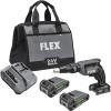 imageFLEX 24V Brushless Cordless Drywall Screw Gun Kit with 2 25Ah Lithium Batteries and 160W Fast Chargers  FX16112AA