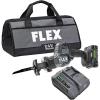 imageFLEX 24V Brushless Cordless OneHanded Reciprocating Saw Kit with 25Ah Lithium Battery and 160W Fast Charger  FX22411A
