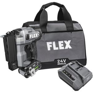 imageFLEX 24V Brushless 23Ga Pin Nailer Kit with 25Ah Lithium Battery and 160W Fast Charger  FS43411A