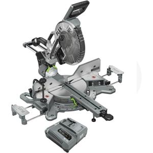 imageFLEX 24V Brushless Cordless 12Inch Dual Bevel Sliding Miter Saw Kit with 100Ah Stacked Lithium Battery and 280W Rapid Charger  FX7141A1J