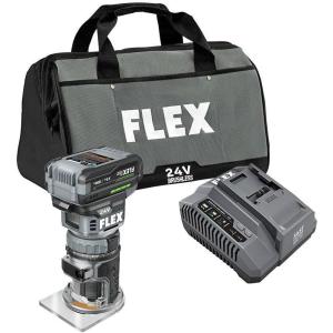 imageFLEX 24V Brushless Cordless 15 HP Trim Router Tool Battery and Charger Not Included  FX4221Zw35Ah Battery