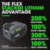 imageFLEX 24V Brushless Cordless 12Inch 1500 FtLbs HighTorque Impact Wrench Kit with 60Ah Stacked Lithium Battery and 280W Fast Charger  FX14721H