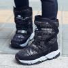 imageGUBARUN Boys Snow Boots Winter Waterproof Slip Resistant Cold Weather Shoes ToddlerLittle KidBig KidBlack