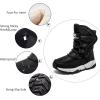 imageGUBARUN Boys Snow Boots Winter Waterproof Slip Resistant Cold Weather Shoes ToddlerLittle KidBig KidBlack2