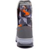 imageGUBARUN Boys Snow Boots Winter Waterproof Slip Resistant Cold Weather Shoes ToddlerLittle KidBig KidGreyOrange
