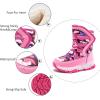 imageGUBARUN Boys Snow Boots Winter Waterproof Slip Resistant Cold Weather Shoes ToddlerLittle KidBig KidPink
