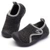 imageGUBARUN Toddler Boys Girls Sneakers Kids Lightweight Tennis Shoes BreathableBlackGrey