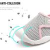 imageGUBARUN Toddler Boys Girls Sneakers Kids Lightweight Tennis Shoes BreathableGrey Pink