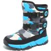 imageGUBARUN Boys Snow Boots Winter Waterproof Slip Resistant Cold Weather Shoes ToddlerLittle KidBig KidBlackBlue