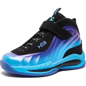 imageGUBARUN Kids Sneakers Boys Basketball Shoes Nonslip Kid Sports Shoes Girls Athletic Running ShoesToddlerLittle KidBig KidBlue