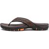 imageGUBARUN Mens Sport Flip Flops Comfort Casual Thong Sandals OutdoorBrownOrange