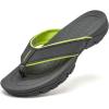 imageGUBARUN Mens Sport Flip Flops Comfort Casual Thong Sandals Outdoor81greenGrey