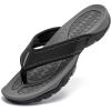 imageGUBARUN Mens Sport Flip Flops Comfort Casual Thong Sandals Outdoor81grey Black