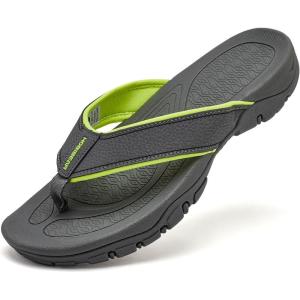 imageGUBARUN Mens Sport Flip Flops Comfort Casual Thong Sandals Outdoor81greenGrey