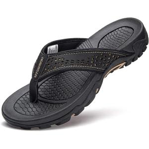 imageGUBARUN Mens Sport Flip Flops Comfort Casual Thong Sandals OutdoorBlack 1