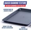 imageBlue Diamond Bakeware Diamond Infused Nonstick 5 Piece Baking Set with 13x18inch Baking Sheet13x9inch Cookie Sheet 12 Cup Muffin Pan Square Cake Pan ampamp Loaf Pan DishwasherFreezer Safe PFASFree13 x 9 Quarter Cookie Sheet Baking Pan