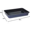 imageBlue Diamond Bakeware Diamond Infused Nonstick 5 Piece Baking Set with 13x18inch Baking Sheet13x9inch Cookie Sheet 12 Cup Muffin Pan Square Cake Pan ampamp Loaf Pan DishwasherFreezer Safe PFASFree13 x 9 Rectangular Baking Pan
