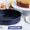 imageBlue Diamond Bakeware Diamond Infused Nonstick 5 Piece Baking Set with 13x18inch Baking Sheet13x9inch Cookie Sheet 12 Cup Muffin Pan Square Cake Pan ampamp Loaf Pan DishwasherFreezer Safe PFASFree9 Round Cake Baking Pan