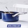 imageBlue Diamond Cookware 2QT Saucepan Pot with Lid Diamond Infused Ceramic Nonstick PFAS and PFOAFree Dishwasher Safe Oven Safe Durable Versatile Easy Clean Even Heating Blue2 QT Saucepan