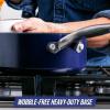 imageBlue Diamond Cookware 2QT Saucepan Pot with Lid Diamond Infused Ceramic Nonstick PFAS and PFOAFree Dishwasher Safe Oven Safe Durable Versatile Easy Clean Even Heating Blue2 QT Saucepan