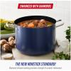imageBlue Diamond Cookware 2QT Saucepan Pot with Lid Diamond Infused Ceramic Nonstick PFAS and PFOAFree Dishwasher Safe Oven Safe Durable Versatile Easy Clean Even Heating Blue8 QT Stockpot with Lid
